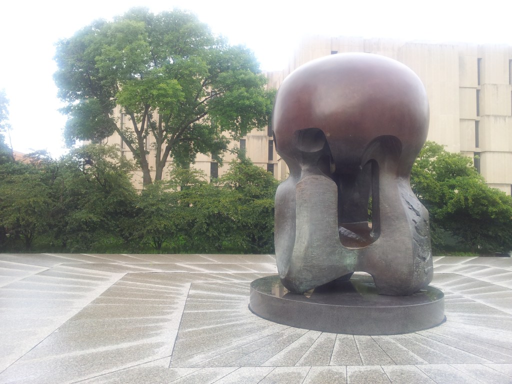 Nuclear Energy - a sculpture by Henry Moore at the University of Chicago, where Fermi first split the atom